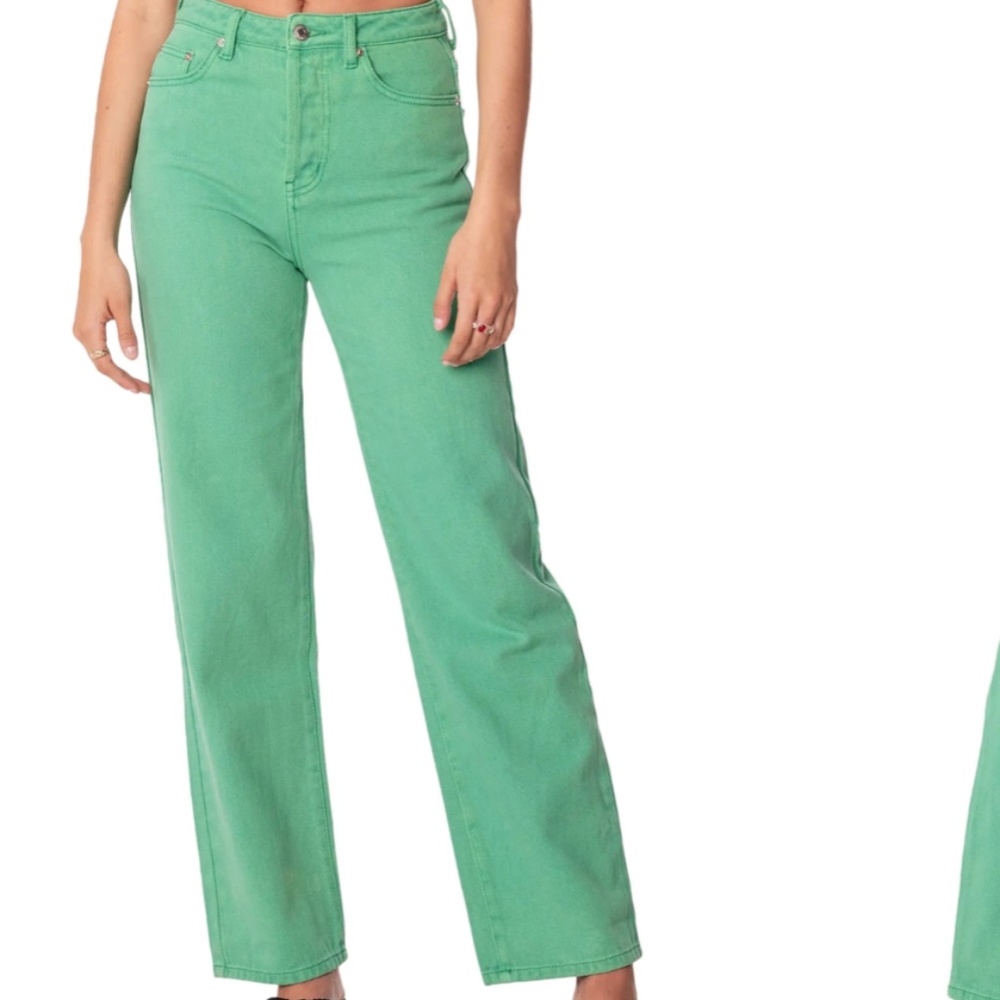 Edited green jeans